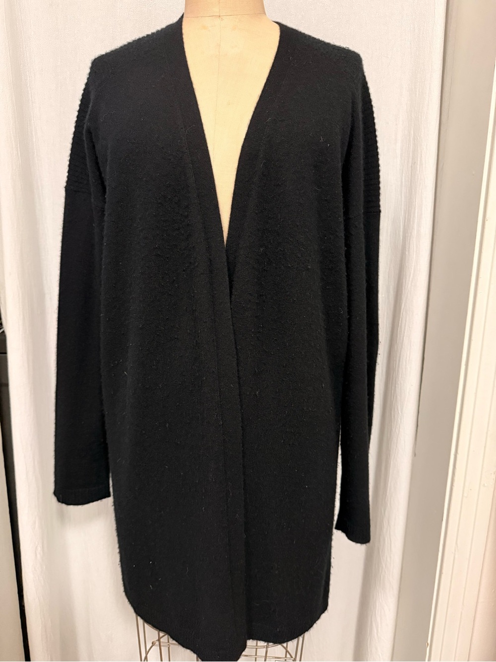 J.Jill, 100% Cashmere Rib, Open front Cardigan, sz M